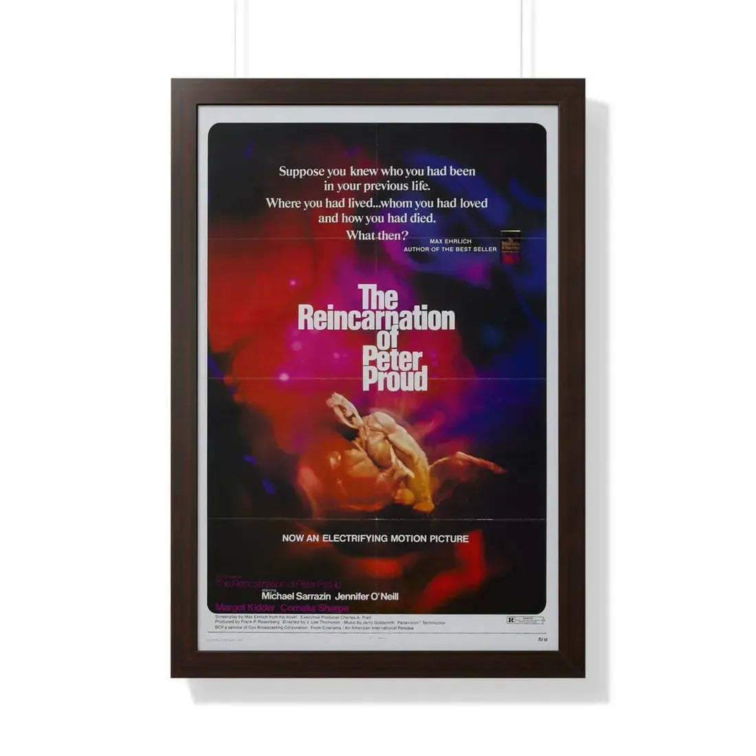 THE REINCARNATION OF PETER PROUD 1975 - Framed Movie Poster 20" x 30" Walnut - The Sticker Space