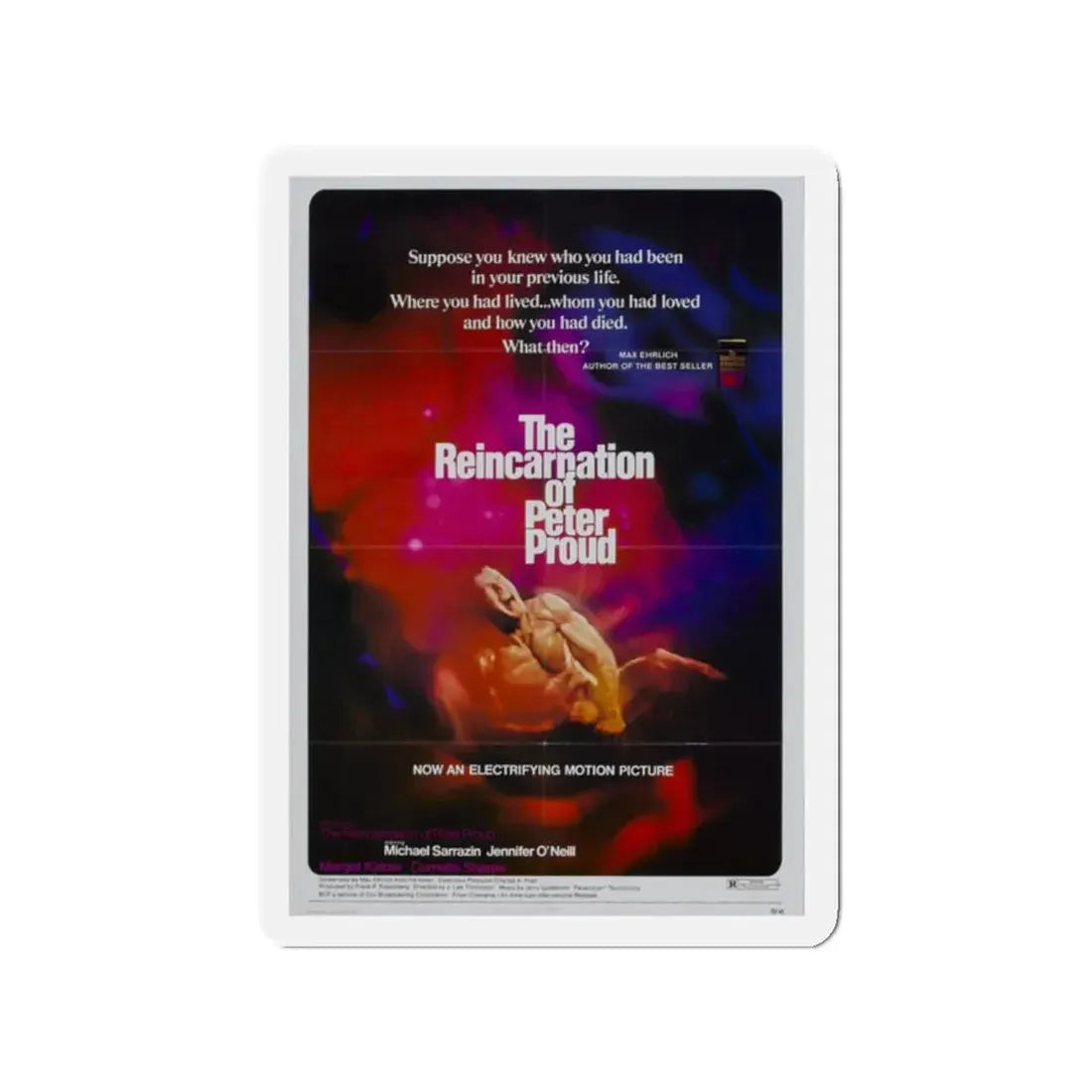 THE REINCARNATION OF PETER PROUD 1975 Movie Poster - Refrigerator Magnet 2 Inch - The Sticker Space