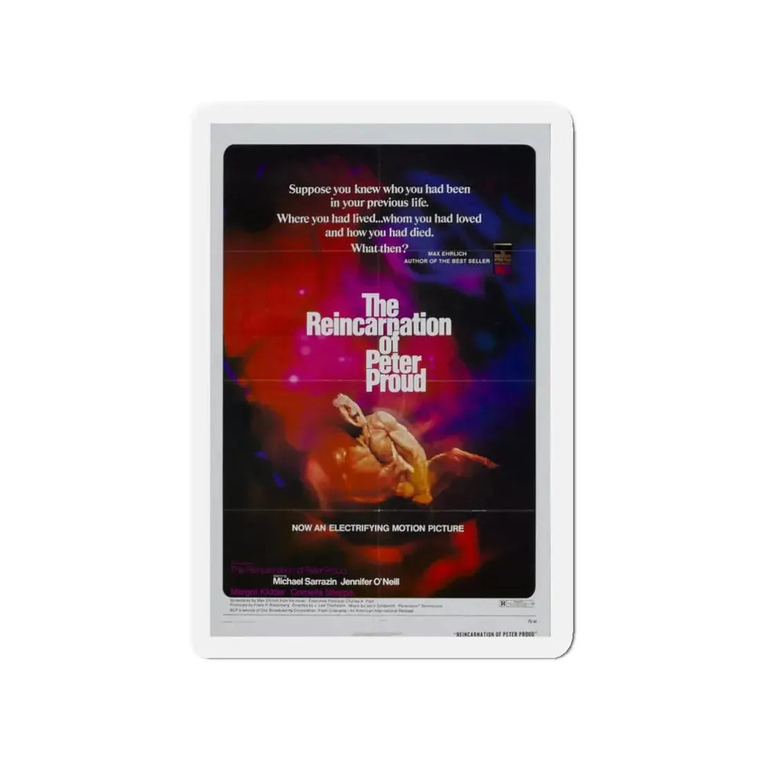 THE REINCARNATION OF PETER PROUD 1975 Movie Poster - Refrigerator Magnet 3 Inch - The Sticker Space