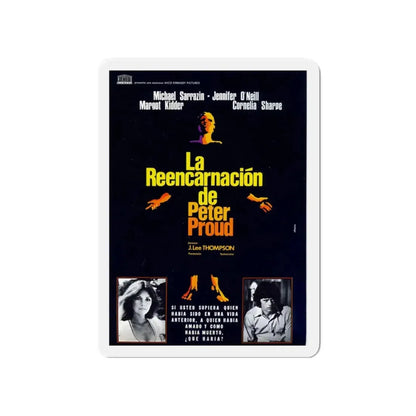 THE REINCARNATION OF PETER PROUD (2) 1975 Movie Poster - Refrigerator Magnet 4 Inch Die-Cut - The Sticker Space