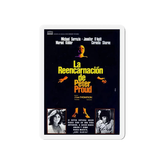 THE REINCARNATION OF PETER PROUD (2) 1975 Movie Poster - Refrigerator Magnet 6 Inch Die-Cut - The Sticker Space