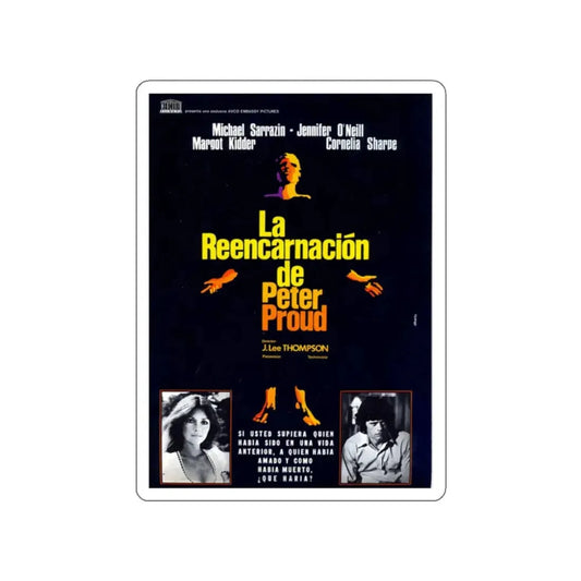 THE REINCARNATION OF PETER PROUD (2) 1975 Movie Poster STICKER Vinyl Die-Cut Decal 2 Inch - The Sticker Space