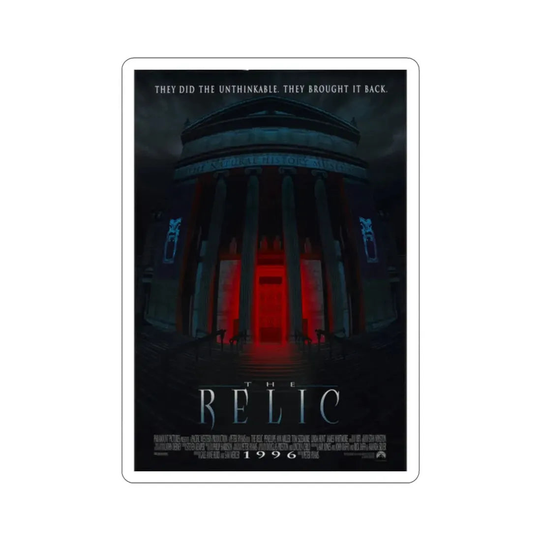 The Relic 1997 Movie Poster STICKER Vinyl Die-Cut Decal 2 Inch - The Sticker Space