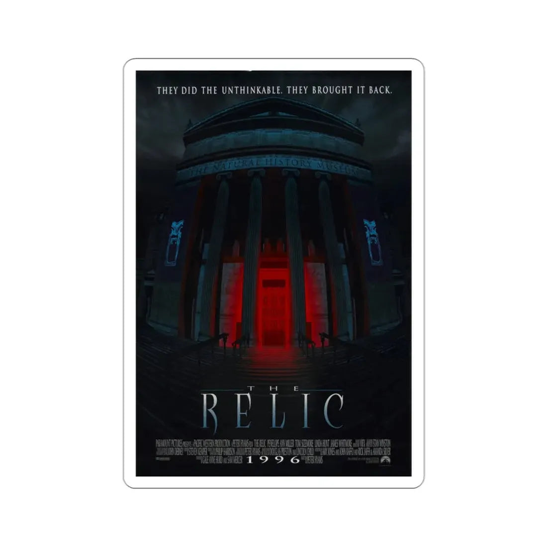The Relic 1997 Movie Poster STICKER Vinyl Die-Cut Decal 3 Inch - The Sticker Space