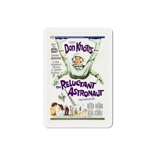 The Reluctant Astronaut 1967 Movie Poster Refrigerator Magnet 2 Inch - The Sticker Space