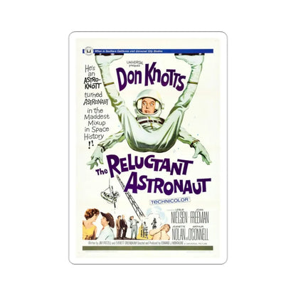 The Reluctant Astronaut 1967 Movie Poster STICKER Vinyl Die-Cut Decal 2 Inch - The Sticker Space