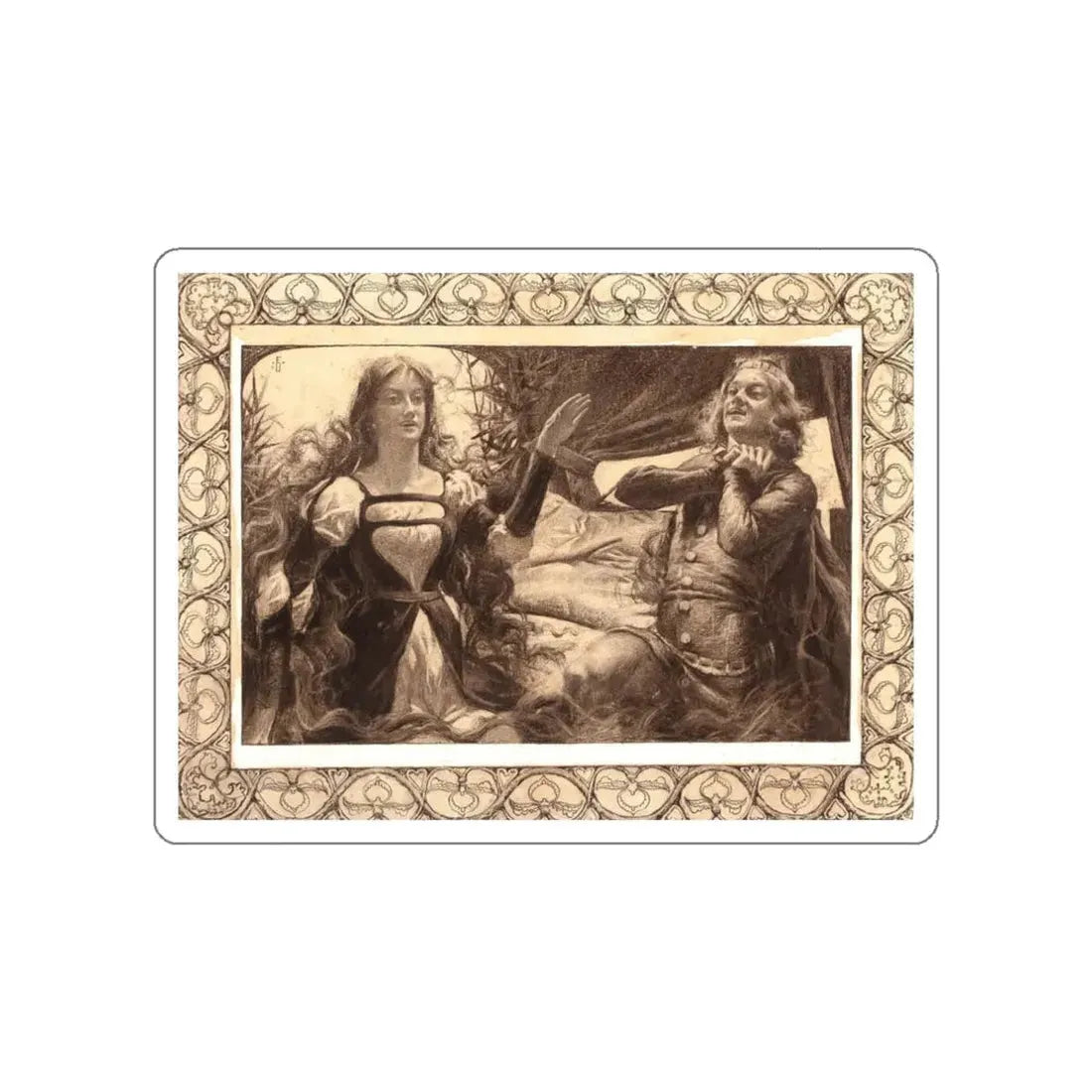 The Repartee (Magazine Illustration) STICKER Vinyl Die-Cut Decal White Die-Cut 3 Inch - The Sticker Space