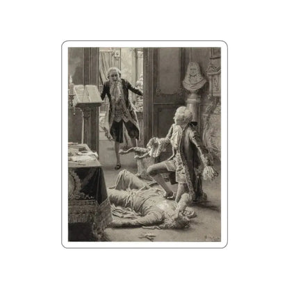 The Repartee, probable story illustration (Magazine Illustration) STICKER Vinyl Die-Cut Decal White Die-Cut 2 Inch - The Sticker Space