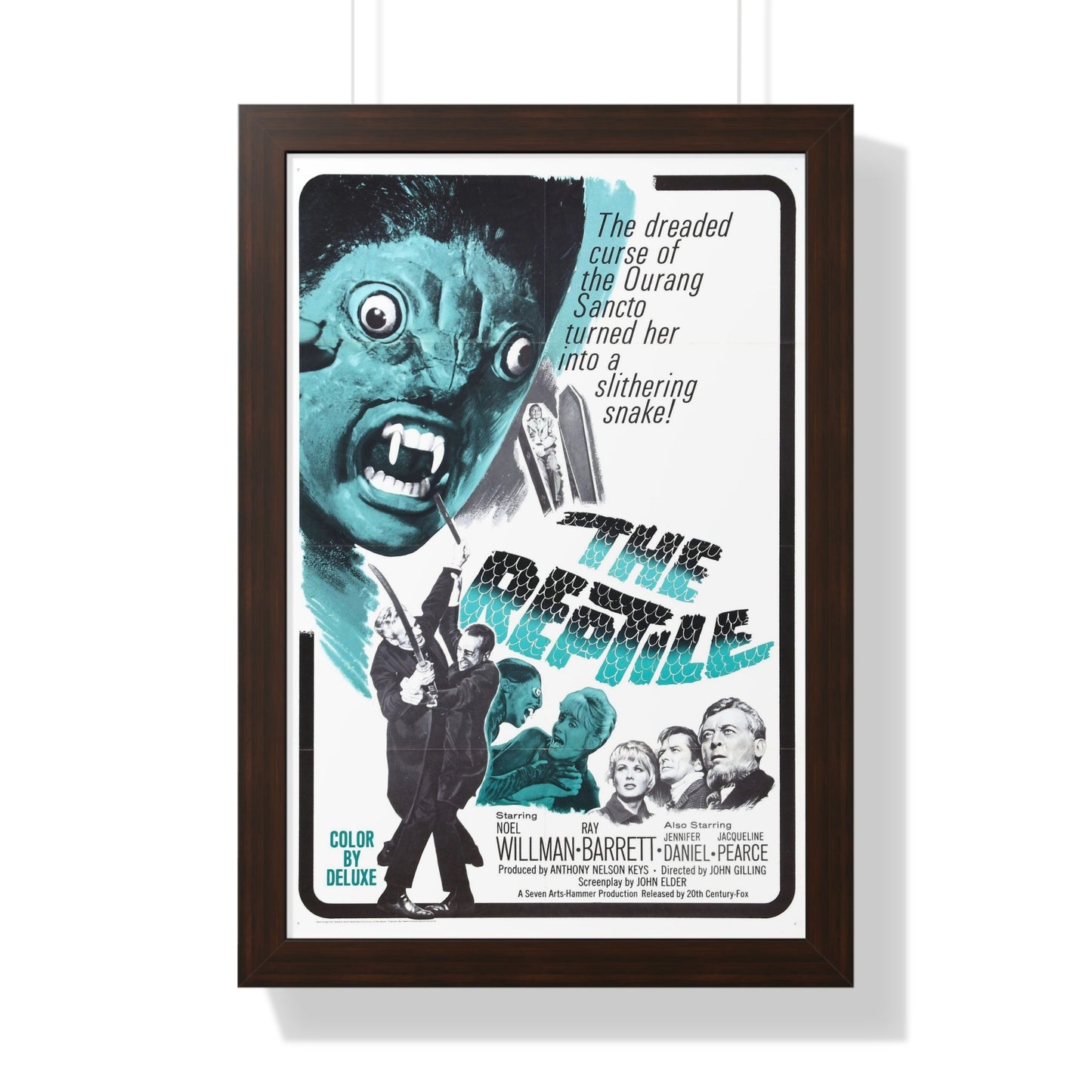 THE REPTILE 1966 - Framed Movie Poster-16″ x 24″-The Sticker Space