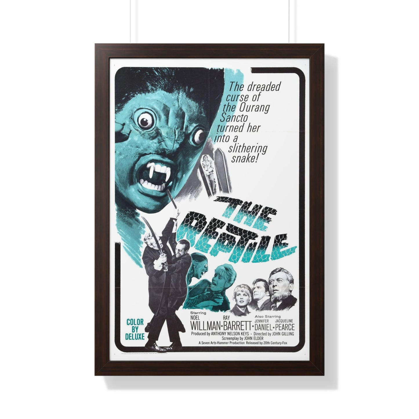 THE REPTILE 1966 - Framed Movie Poster-20" x 30"-The Sticker Space