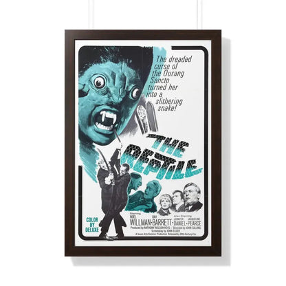 THE REPTILE 1966 - Framed Movie Poster 20" x 30" Walnut - The Sticker Space