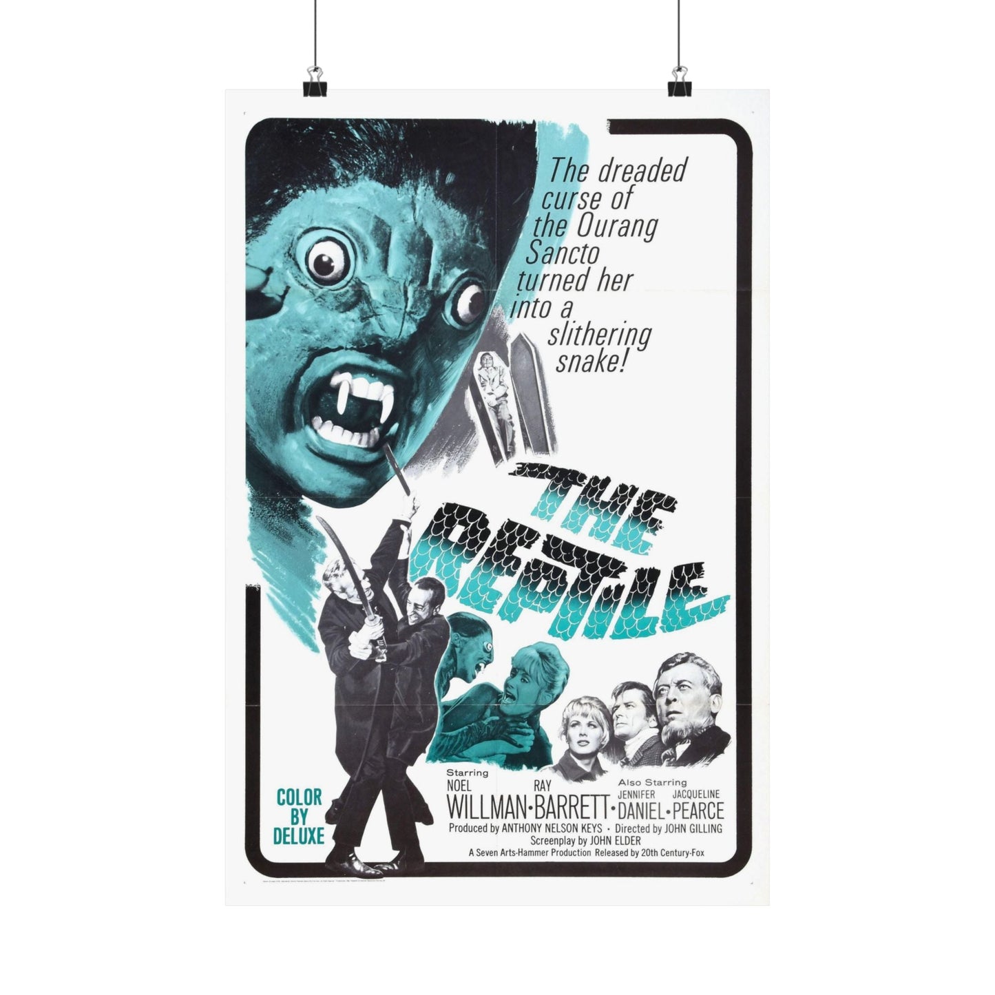 THE REPTILE 1966 - Paper Movie Poster-16″ x 24″-The Sticker Space