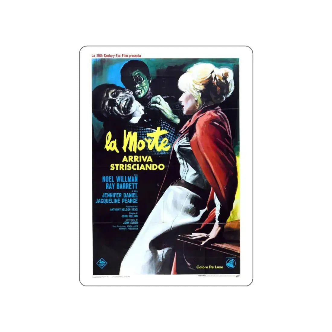 THE REPTILE (2) 1966 Movie Poster STICKER Vinyl Die-Cut Decal 4 Inch - The Sticker Space