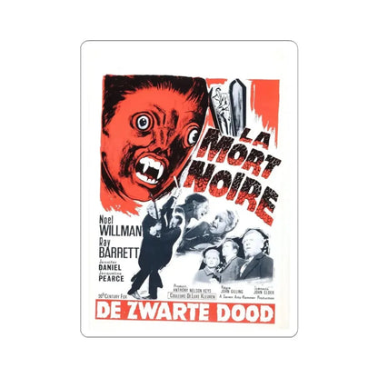 THE REPTILE (BELGIAN) 1966 Movie Poster - STICKER Vinyl Kiss-Cut Decal 6 Inch White - The Sticker Space