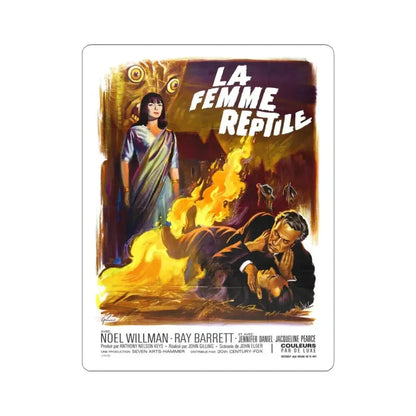 THE REPTILE (FRENCH) 1966 Movie Poster - STICKER Vinyl Kiss-Cut Decal 3 Inch White - The Sticker Space