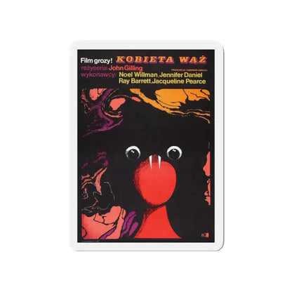 THE REPTILE (POLISH) 1966 Movie Poster - Refrigerator Magnet 4 Inch Die-Cut - The Sticker Space