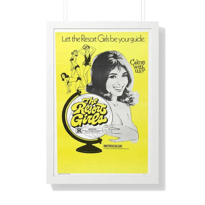 THE RESORT GIRLS 1971 - Framed Movie Poster 20" x 30" White - The Sticker Space