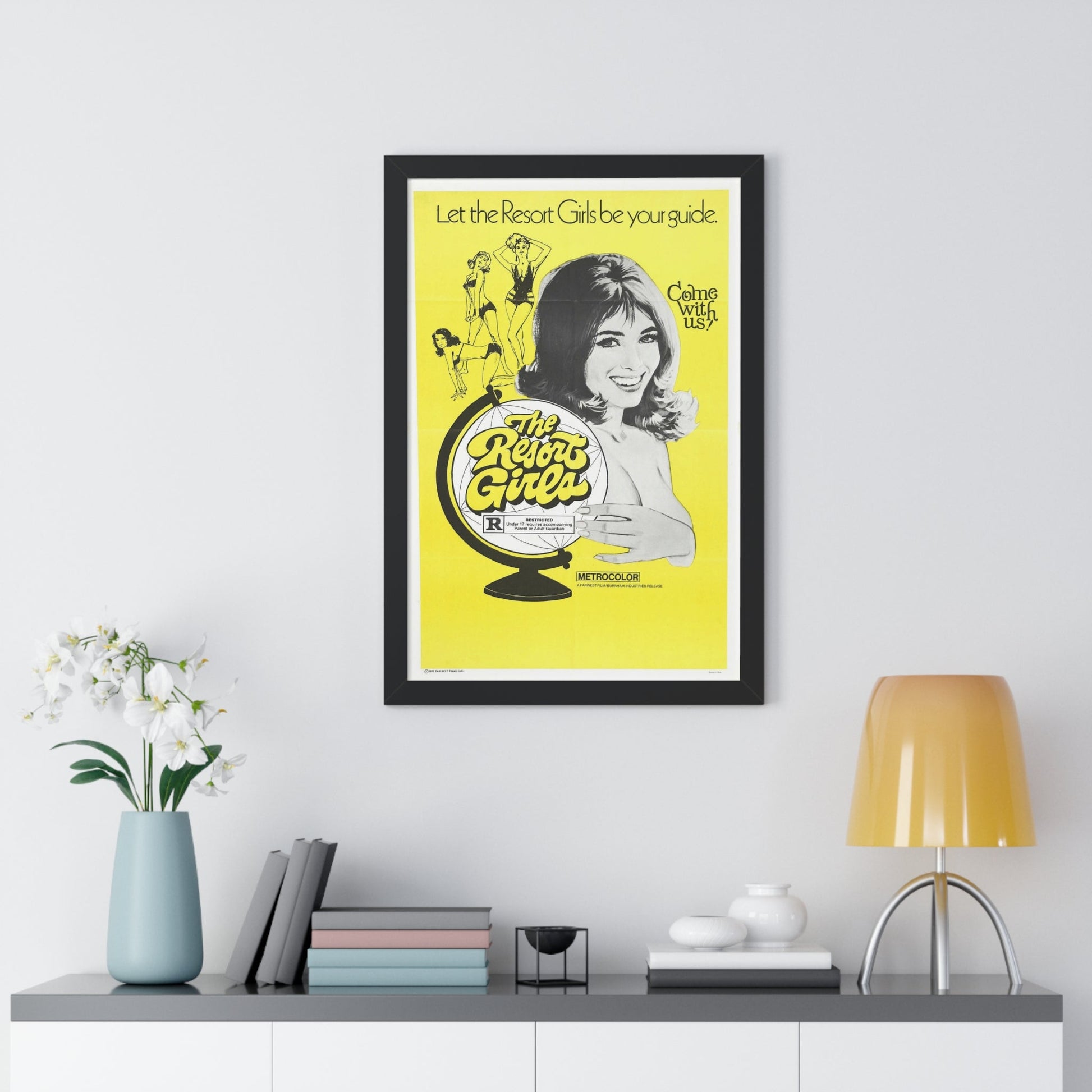 THE RESORT GIRLS 1971 - Framed Movie Poster-The Sticker Space