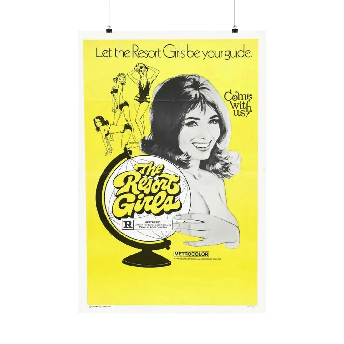 THE RESORT GIRLS 1971 - Paper Movie Poster 24″ x 36″ Matte - The Sticker Space