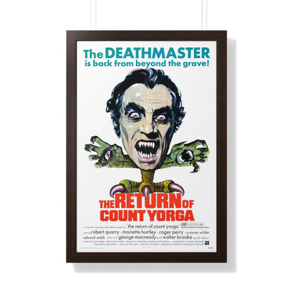 THE RETURN OF COUNT YORGA 1971 - Framed Movie Poster-20" x 30"-The Sticker Space