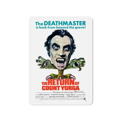 THE RETURN OF COUNT YORGA 1971 Movie Poster - Refrigerator Magnet 2 Inch Die-Cut - The Sticker Space