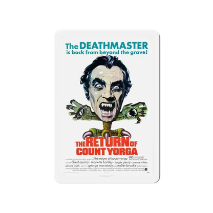 THE RETURN OF COUNT YORGA 1971 Movie Poster - Refrigerator Magnet 4 Inch Die-Cut - The Sticker Space
