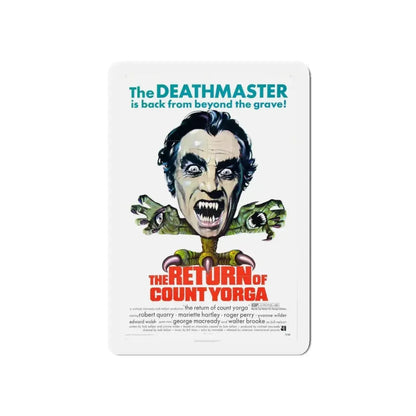 THE RETURN OF COUNT YORGA 1971 Movie Poster - Refrigerator Magnet 5 Inch Die-Cut - The Sticker Space