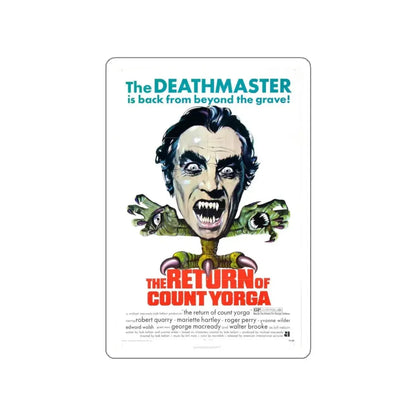 THE RETURN OF COUNT YORGA 1971 Movie Poster STICKER Vinyl Die-Cut Decal 5 Inch - The Sticker Space