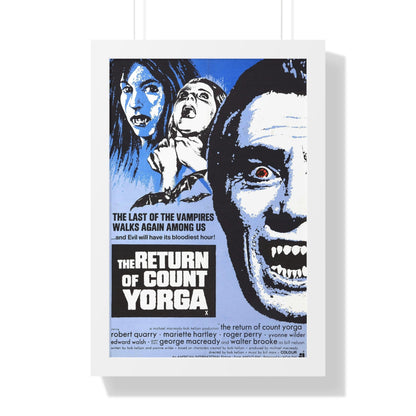 THE RETURN OF COUNT YORGA (2) 1971 - Framed Movie Poster-16″ x 24″-The Sticker Space