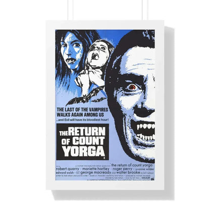THE RETURN OF COUNT YORGA (2) 1971 - Framed Movie Poster 16″ x 24″ White - The Sticker Space