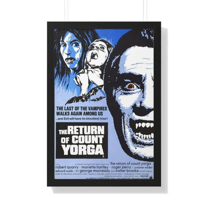 THE RETURN OF COUNT YORGA (2) 1971 - Framed Movie Poster 20" x 30" Black - The Sticker Space
