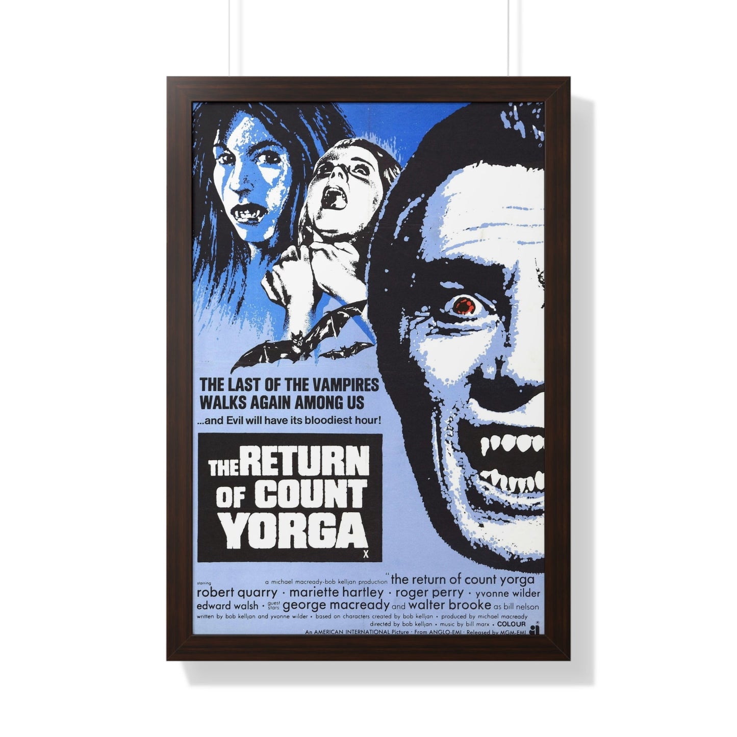 THE RETURN OF COUNT YORGA (2) 1971 - Framed Movie Poster-20" x 30"-The Sticker Space