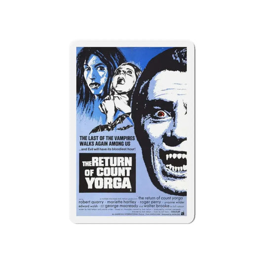 THE RETURN OF COUNT YORGA (2) 1971 Movie Poster - Refrigerator Magnet 6 Inch - The Sticker Space