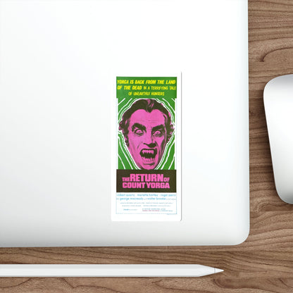 THE RETURN OF COUNT YORGA (3) 1971 Movie Poster STICKER Vinyl Die-Cut Decal-The Sticker Space