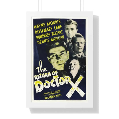 THE RETURN OF DOCTOR X 1939 - Framed Movie Poster 16″ x 24″ White - The Sticker Space