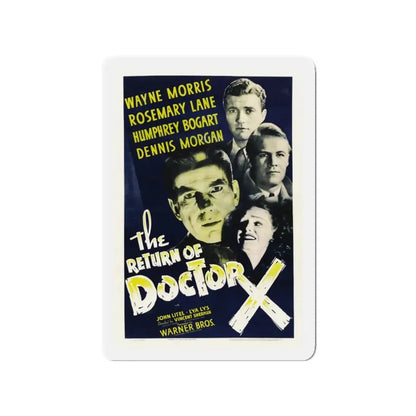 THE RETURN OF DOCTOR X 1939 Movie Poster - Refrigerator Magnet 3 Inch Die-Cut - The Sticker Space
