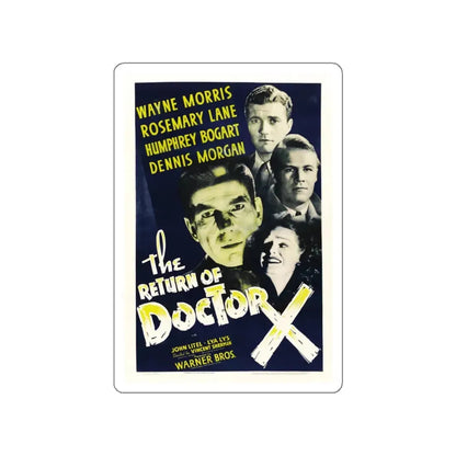 THE RETURN OF DOCTOR X 1939 Movie Poster STICKER Vinyl Die-Cut Decal 5 Inch - The Sticker Space