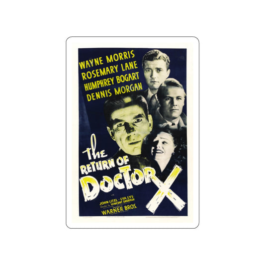 THE RETURN OF DOCTOR X 1939 Movie Poster STICKER Vinyl Die-Cut Decal-White-The Sticker Space