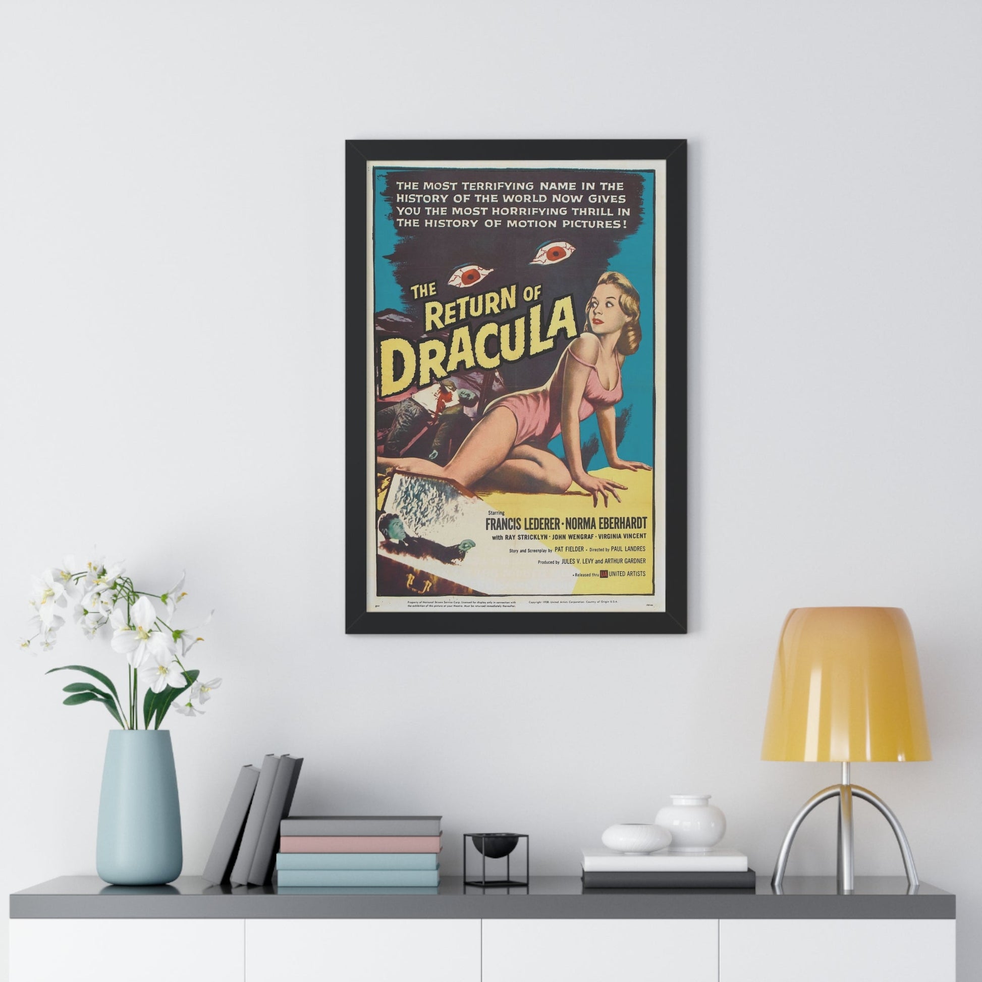 THE RETURN OF DRACULA 1958 - Framed Movie Poster-The Sticker Space