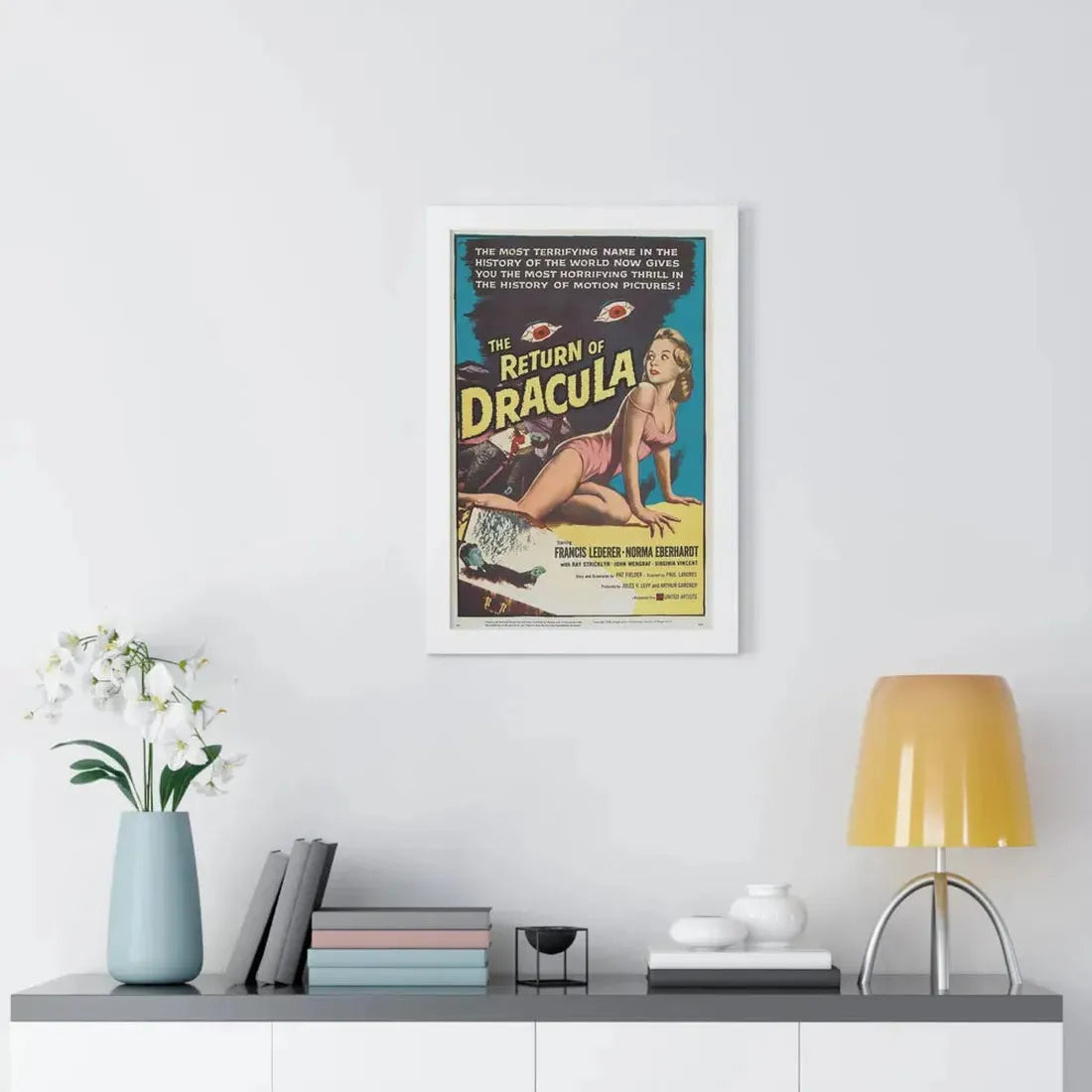 THE RETURN OF DRACULA 1958 - Framed Movie Poster - The Sticker Space