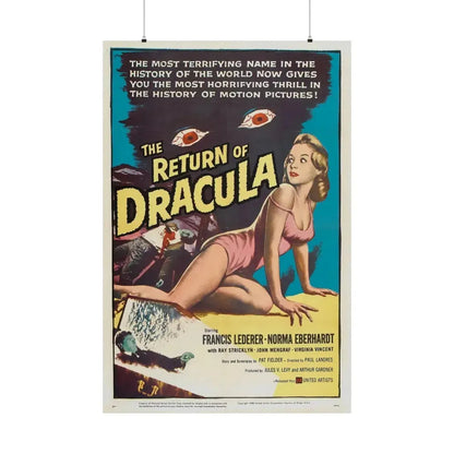 THE RETURN OF DRACULA 1958 - Paper Movie Poster 36" x 54" Matte - The Sticker Space