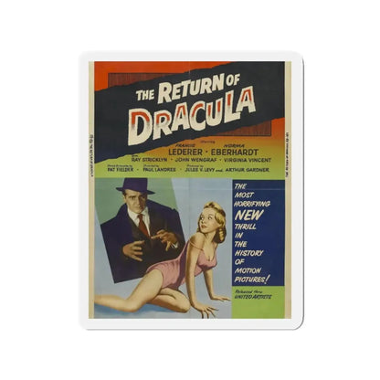 THE RETURN OF DRACULA (2) 1958 Movie Poster - Refrigerator Magnet 2 Inch Die-Cut - The Sticker Space