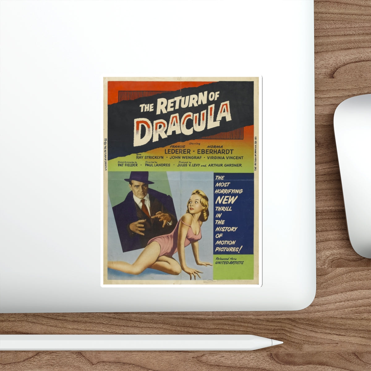 THE RETURN OF DRACULA (2) 1958 Movie Poster STICKER Vinyl Die-Cut Decal-The Sticker Space