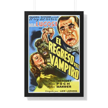 THE RETURN OF THE VAMPIRE 1943 - Framed Movie Poster 20" x 30" Black - The Sticker Space