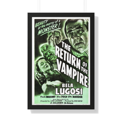 THE RETURN OF THE VAMPIRE (2) 1943 - Framed Movie Poster-20" x 30"-The Sticker Space