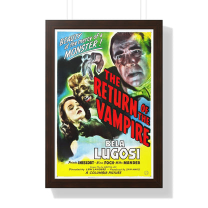 THE RETURN OF THE VAMPIRE (3) 1943 - Framed Movie Poster-16″ x 24″-The Sticker Space