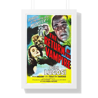 THE RETURN OF THE VAMPIRE (3) 1943 - Framed Movie Poster-16″ x 24″-The Sticker Space