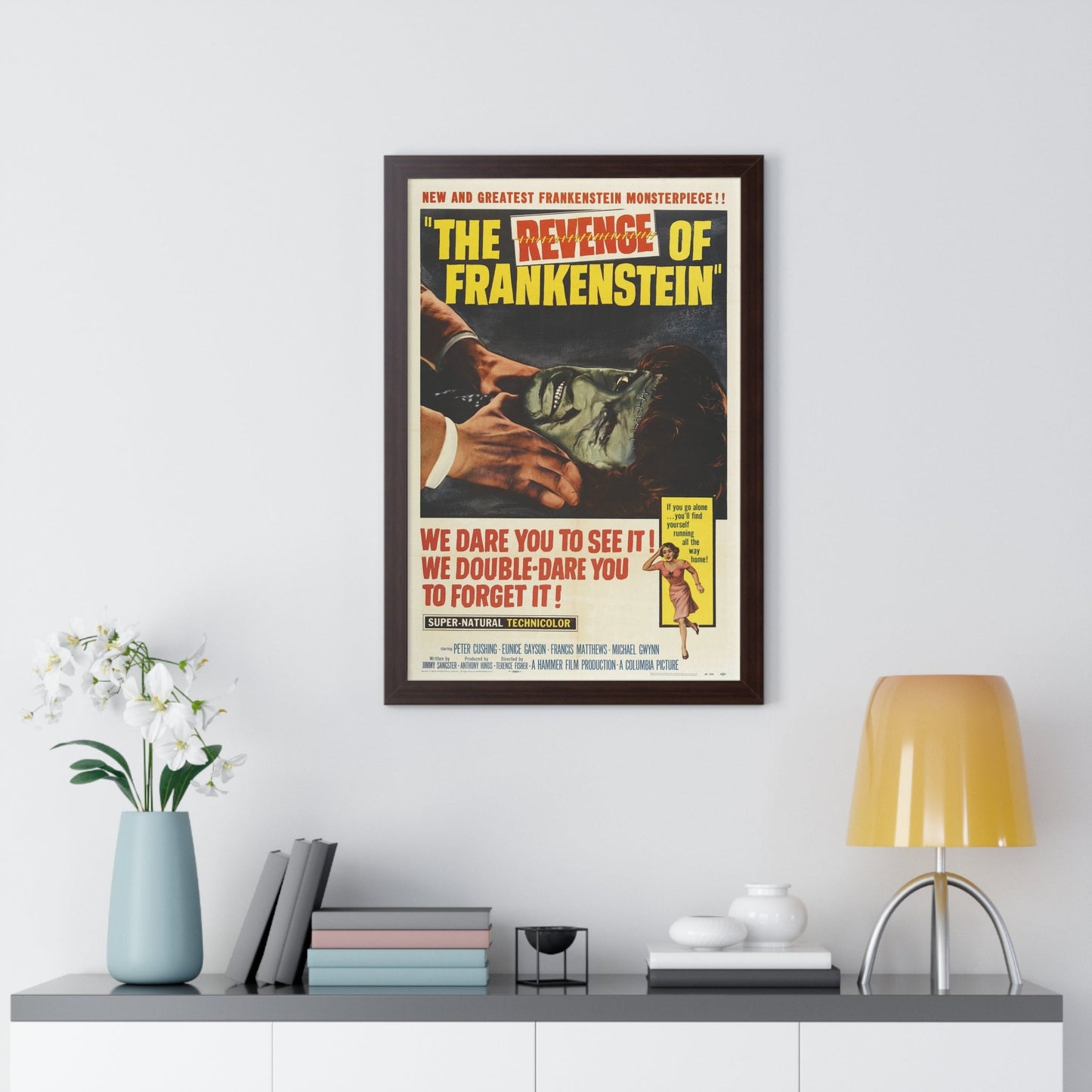 THE REVENGE OF FRANKENSTEIN 1958 - Framed Movie Poster-The Sticker Space