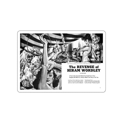 The Revenge of Hiram Wordley, Sir! magazine, August 1961 (Magazine Illustration) STICKER Vinyl Die-Cut Decal White Die-Cut 6 Inch - The Sticker Space