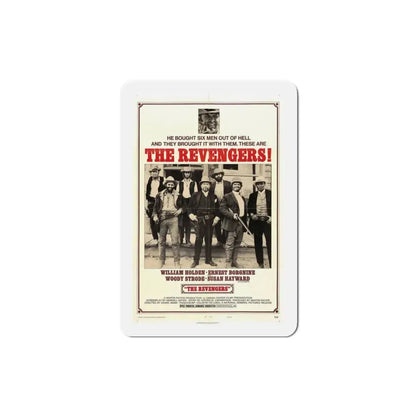The Revengers 1972 Movie Poster Refrigerator Magnet 3 Inch - The Sticker Space
